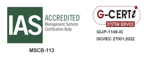 ISO/IEC 27001:2022 認証バッジ